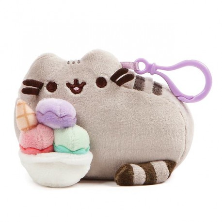 Sundae Pusheen Clip Cat Snackable Clip-On Backpack Plush Key Chain Details about   Gund NEW 