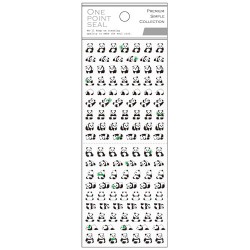 One Point Seal Pandas Stickers