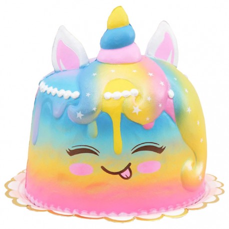 Squishy Rainbow Unicorn Cake