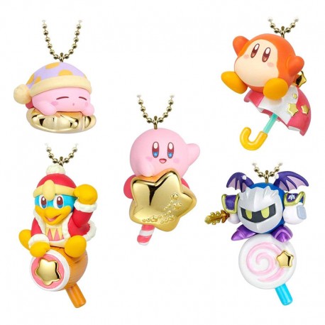 Kirby's Dream Land Bell Charm Afternoon Nap Kirby Super Star Key Chain 