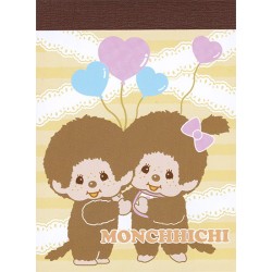 Monchhichi Boy & Girl Balloons Mini Memo Pad