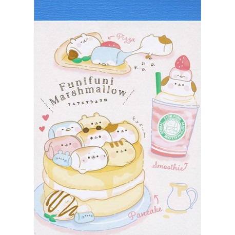 Animal Marshmallows Pancake Mini Memo Pad