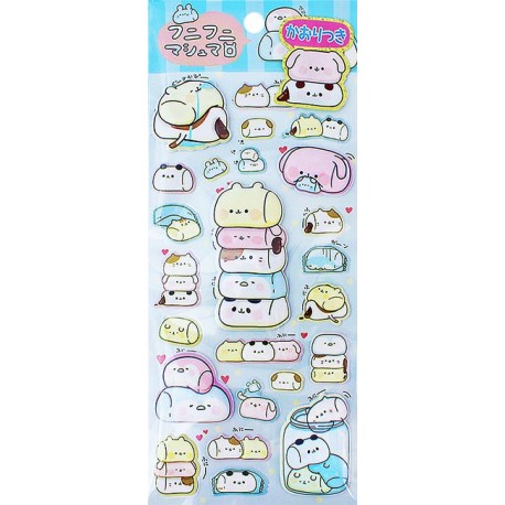 Stickers Puffy Animal Marshmallows