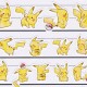 Pikachu Pokéball 4 Size Stickers