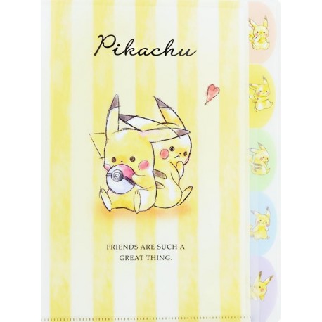 Pikachu Best Friends Index File Folder
