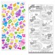 Stickers Puffy Colorful Rythm