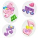 Stickers Puffy Colorful Rythm