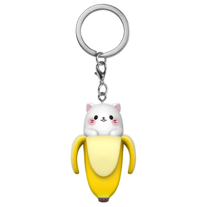 5 Anime Bananya Banana Cat Banane Katze Schlüsselanhänger Plüsch Toy Plüschtier 