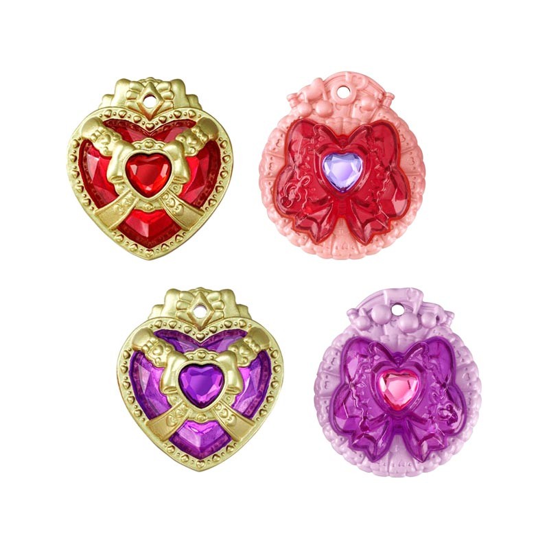 HUGtto! PreCure Mirai Crystal Charm Necklace 3 Gashapon - Kawaii